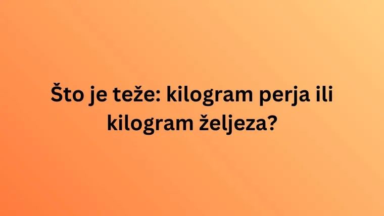 Na ova pitanja znaju odgovore samo oni najpametniji: Rije&scaron;i kviz i doznaj jesi li među njima