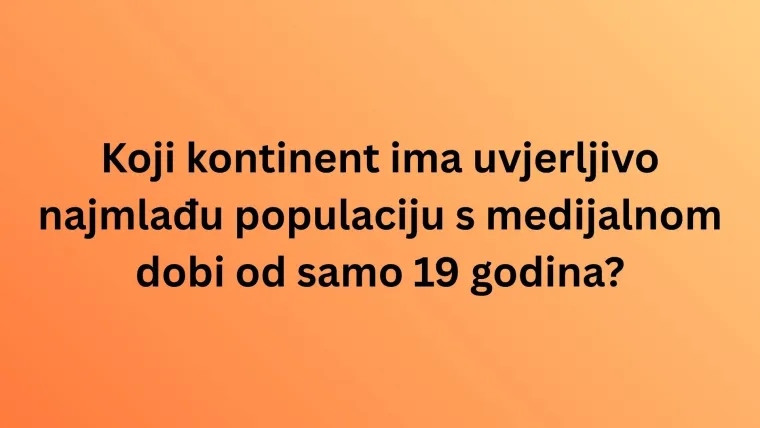 Koliko točnih odgovora može&scaron; imati na kvizu o stanovni&scaron;tvu svijeta? Pazi jer su pitanja te&scaron;ka