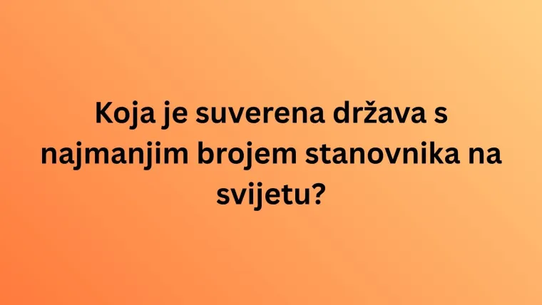 Koliko točnih odgovora može&scaron; imati na kvizu o stanovni&scaron;tvu svijeta? Pazi jer su pitanja te&scaron;ka