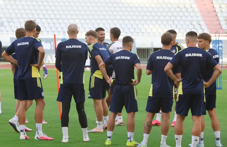 Hajduk odradio trening pred Žilinu, a Livaja i Garcia ukrali su pozornost ovim izrazima lica