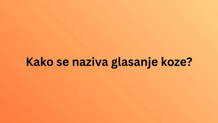 Kako se naziva glasanje ovih životinja? Iako izgleda lako, rijetki imaju sve točno na kvizu
