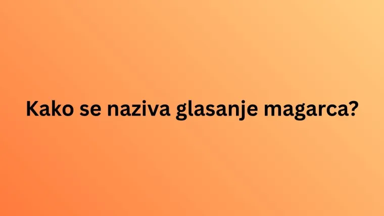 Kako se naziva glasanje ovih životinja? Iako izgleda lako, rijetki imaju sve točno na kvizu