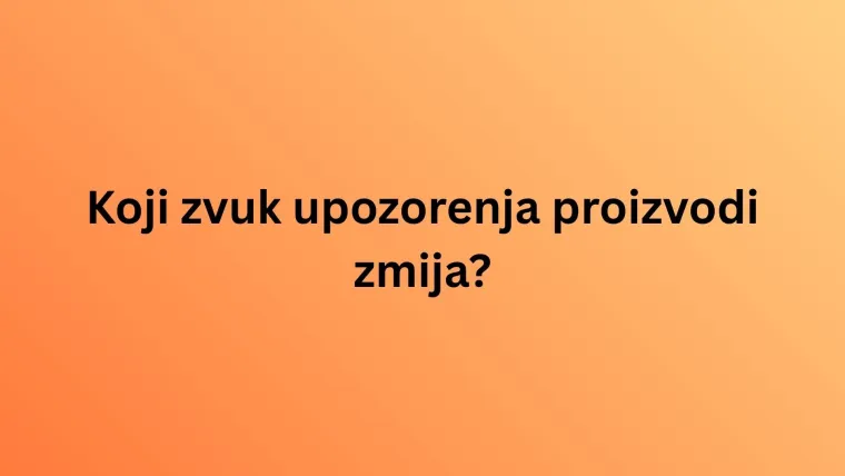 Kako se naziva glasanje ovih životinja? Iako izgleda lako, rijetki imaju sve točno na kvizu