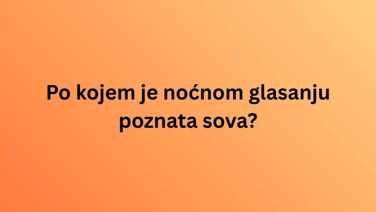 Kako se naziva glasanje ovih životinja? Iako izgleda lako, rijetki imaju sve točno na kvizu