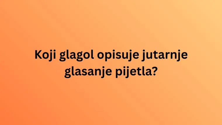 Kako se naziva glasanje ovih životinja? Iako izgleda lako, rijetki imaju sve točno na kvizu