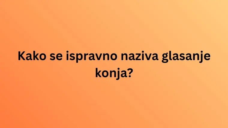 Kako se naziva glasanje ovih životinja? Iako izgleda lako, rijetki imaju sve točno na kvizu