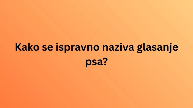 Kako se naziva glasanje ovih životinja? Iako izgleda lako, rijetki imaju sve točno na kvizu