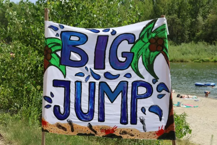 Vrući ljetni dan uz Dravu: Pogledajte 'Big Jump' u Svetoj Mariji koji je odu&scaron;evio mnoge