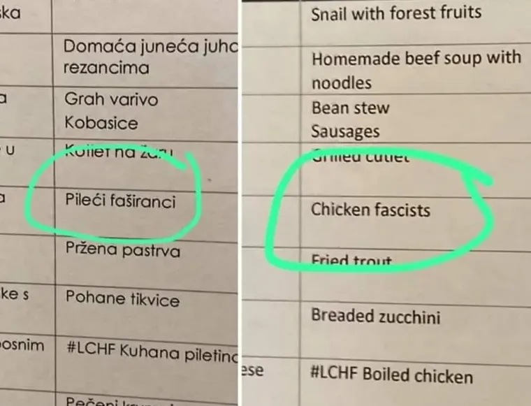 Izgubljeni u prijevodu: To &scaron;to na&scaron;i ugostitelji mogu napisati na cjenike nadma&scaron;uje sve komedije