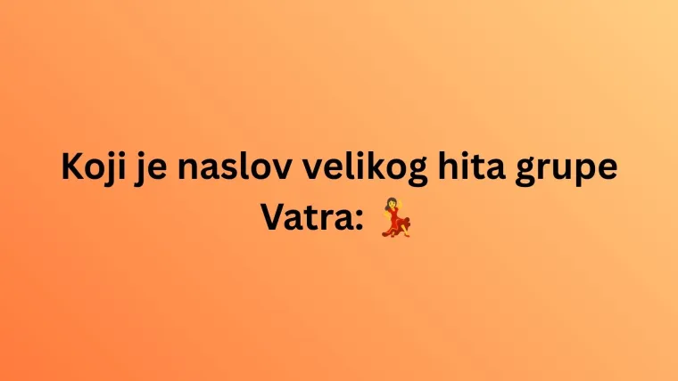 Prepoznaje&scaron; li hrvatske hitove prema emojijima? Dokaži da ti nisu nepoznanica na zabavnom kvizu