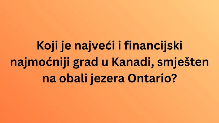 Zna&scaron; li najveće gradove ovih država? Ne žuri s odgovorima, dobro promisli, jer lako se poskliznuti