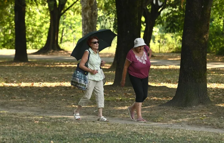 Zagrepčani iskoristili vrući dan na Jarunu: Pažnju plijenila 'ljepotica u žutom' na rolama