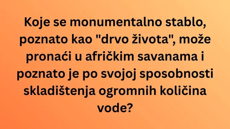 Koliko dobro poznaje&scaron; biljni i životinjski svijet Afrike? Dokaži na kvizu da ti nisu strani