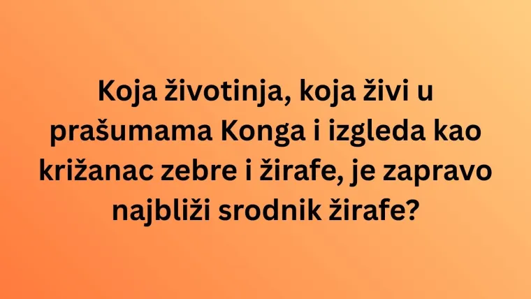 Koliko dobro poznaje&scaron; biljni i životinjski svijet Afrike? Dokaži na kvizu da ti nisu strani