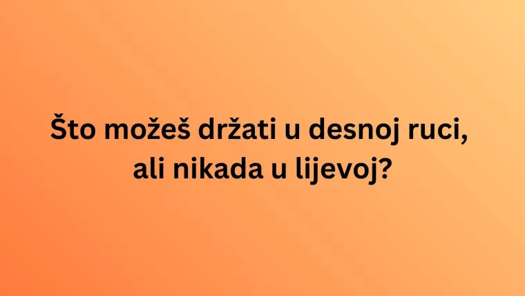 Upregni moždane vijuge i dokaži da zagonetke može&scaron; rije&scaron;iti kao od &scaron;ale: Pazi jer je kviz težak