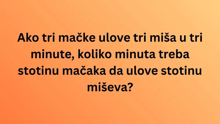 Upregni moždane vijuge i dokaži da zagonetke može&scaron; rije&scaron;iti kao od &scaron;ale: Pazi jer je kviz težak