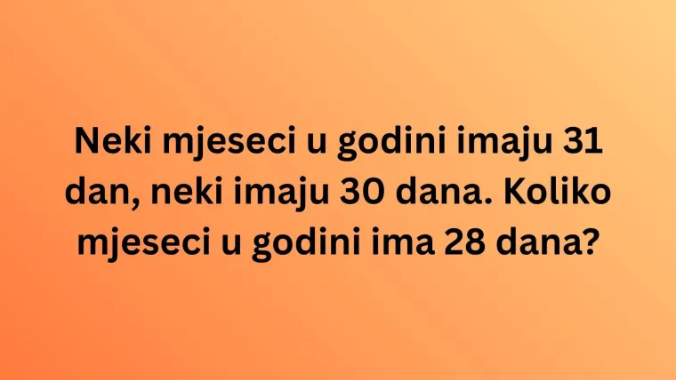 Upregni moždane vijuge i dokaži da zagonetke može&scaron; rije&scaron;iti kao od &scaron;ale: Pazi jer je kviz težak