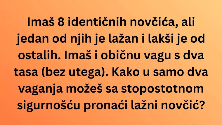 Upregni moždane vijuge i dokaži da zagonetke može&scaron; rije&scaron;iti kao od &scaron;ale: Pazi jer je kviz težak