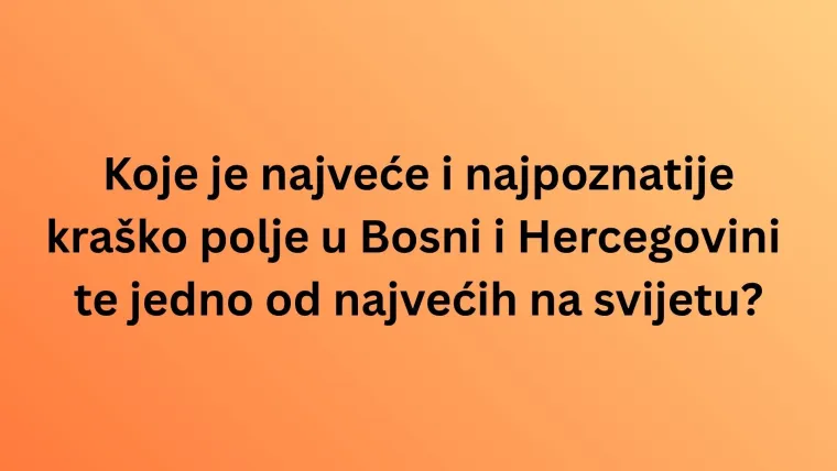 Zna&scaron; li i&scaron;ta o planinama, rijekama i gradovima BiH? Vrijeme je da nam to pokaže&scaron; na kvizu