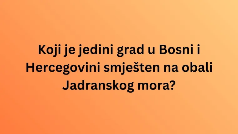 Zna&scaron; li i&scaron;ta o planinama, rijekama i gradovima BiH? Vrijeme je da nam to pokaže&scaron; na kvizu