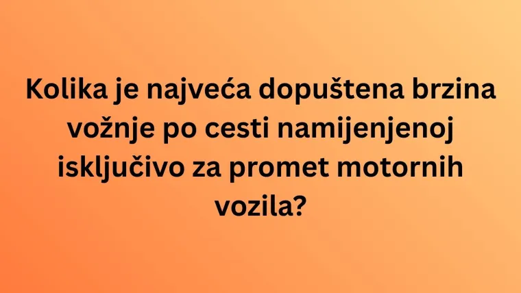 Ako na ovom kvizu o prometnim pravilima ostvari&scaron; sve točne odgovore, zaslužio si vozačku dozvolu