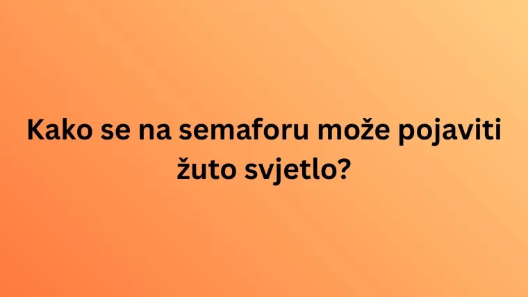 Ako na ovom kvizu o prometnim pravilima ostvari&scaron; sve točne odgovore, zaslužio si vozačku dozvolu