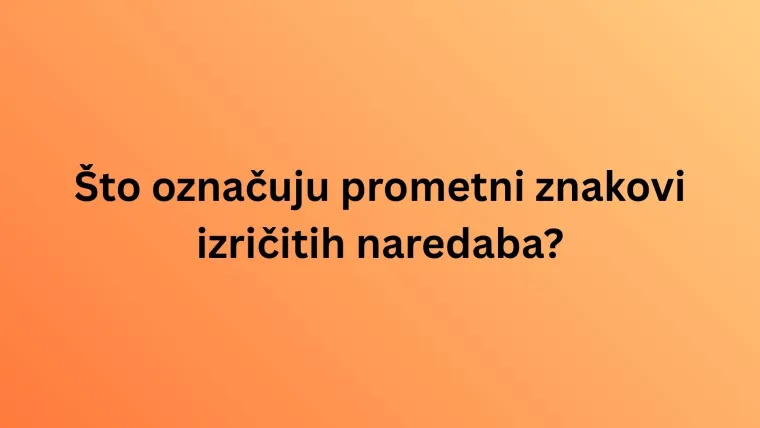 Ako na ovom kvizu o prometnim pravilima ostvari&scaron; sve točne odgovore, zaslužio si vozačku dozvolu