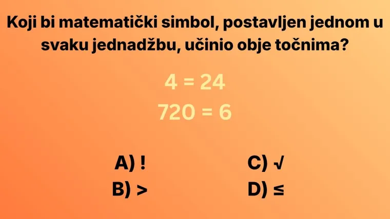 Ima&scaron; li visok IQ? Dokaži nam to u kvizu ispunjenim genijalnim mozgalicama