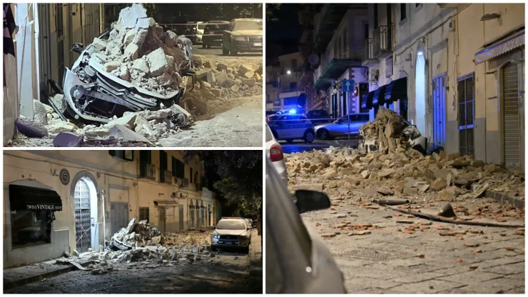 Smrskani auti pod odronima, osmero ozlijeđenih! Kaos u Italiji nakon snažnog potresa