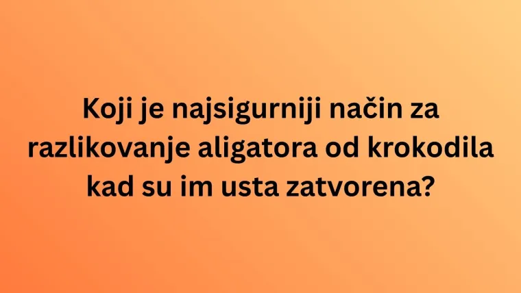 Koliko zna&scaron; o najpoznatijim životinjama svijeta? Poku&scaron;aj rasturiti na laganom kvizu