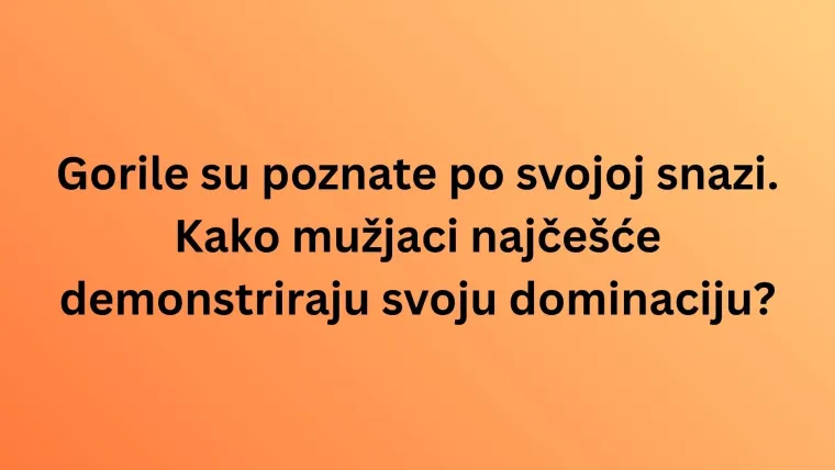Koliko zna&scaron; o najpoznatijim životinjama svijeta? Poku&scaron;aj rasturiti na laganom kvizu
