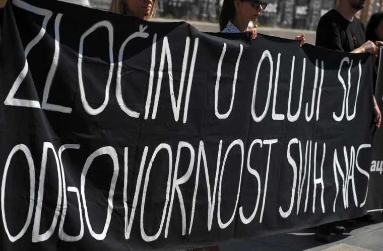 Žestoke poruke na Trgu uoči Oluje: 'Zločini su odgovornost svih nas'