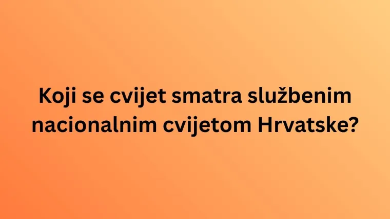 Poznaje&scaron; li hrvatske nacionalne simbole? Oku&scaron;aj se na kvizu i dokaži da su pitanja laka