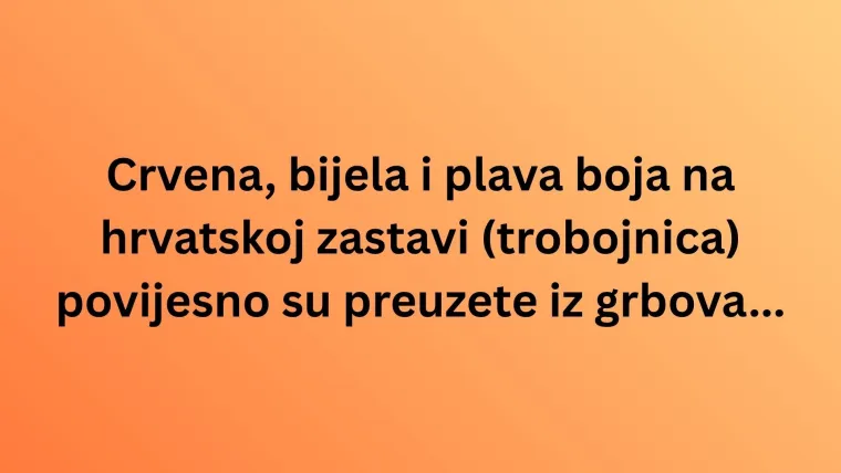 Poznaje&scaron; li hrvatske nacionalne simbole? Oku&scaron;aj se na kvizu i dokaži da su pitanja laka
