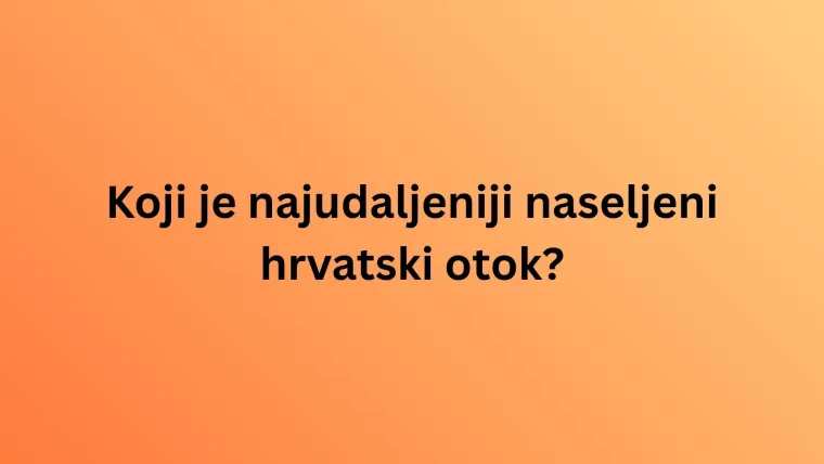 Zna&scaron; li barem ne&scaron;to o Jadranskom moru? Valjda se na ovom kvizu neće&scaron; utopiti u neznanju