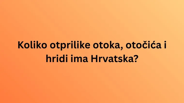 Zna&scaron; li barem ne&scaron;to o Jadranskom moru? Valjda se na ovom kvizu neće&scaron; utopiti u neznanju