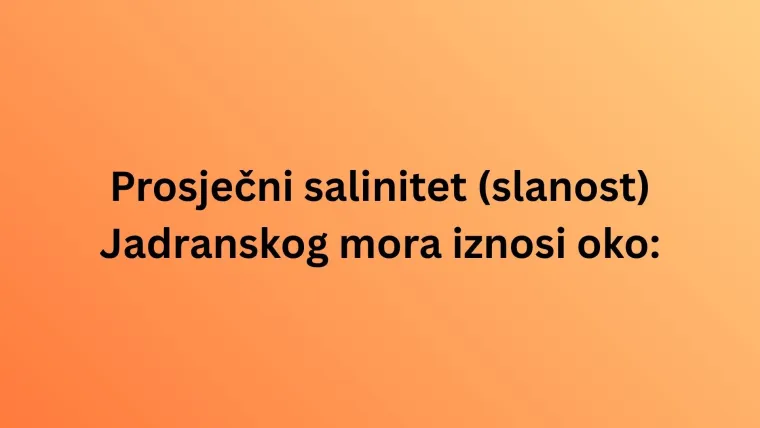 Zna&scaron; li barem ne&scaron;to o Jadranskom moru? Valjda se na ovom kvizu neće&scaron; utopiti u neznanju