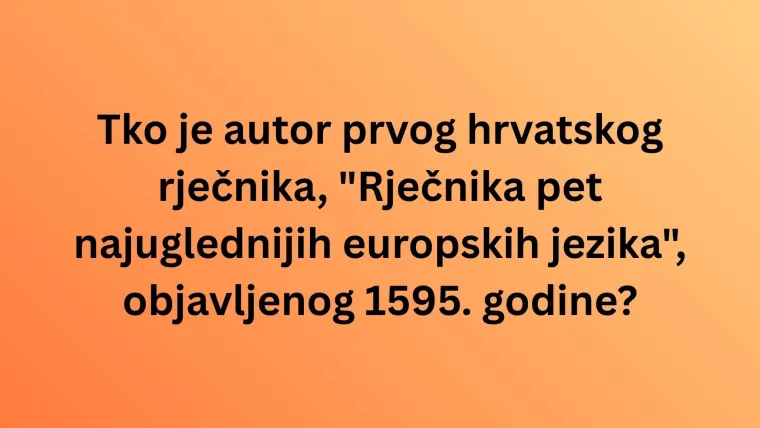 Nema veze &scaron;to je pro&scaron;lo, na točan odgovor ti do&scaron;lo: Iskaži se na kvizu o hrvatskoj povijesti