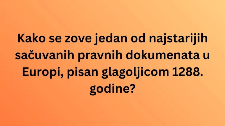 Nema veze &scaron;to je pro&scaron;lo, na točan odgovor ti do&scaron;lo: Iskaži se na kvizu o hrvatskoj povijesti