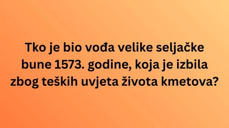 Nema veze &scaron;to je pro&scaron;lo, na točan odgovor ti do&scaron;lo: Iskaži se na kvizu o hrvatskoj povijesti