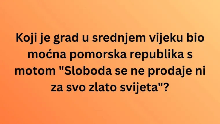 Nema veze &scaron;to je pro&scaron;lo, na točan odgovor ti do&scaron;lo: Iskaži se na kvizu o hrvatskoj povijesti