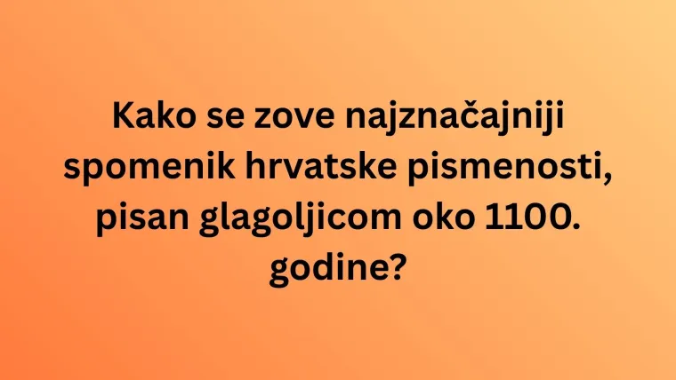 Nema veze &scaron;to je pro&scaron;lo, na točan odgovor ti do&scaron;lo: Iskaži se na kvizu o hrvatskoj povijesti
