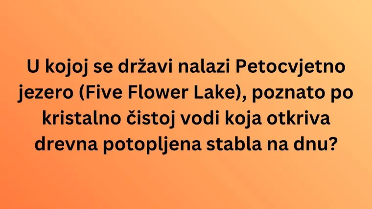 Smatra&scaron; se geografskim znalcem? Rije&scaron;i ovaj kviz o svjetskim jezerima bez gre&scaron;ke i dokaži se