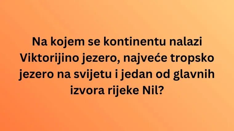 Smatra&scaron; se geografskim znalcem? Rije&scaron;i ovaj kviz o svjetskim jezerima bez gre&scaron;ke i dokaži se