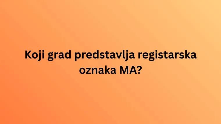 Zna&scaron; li kojem gradu pripadaju ove registarske oznake? Ovaj kviz bi te mogao dobro namučiti