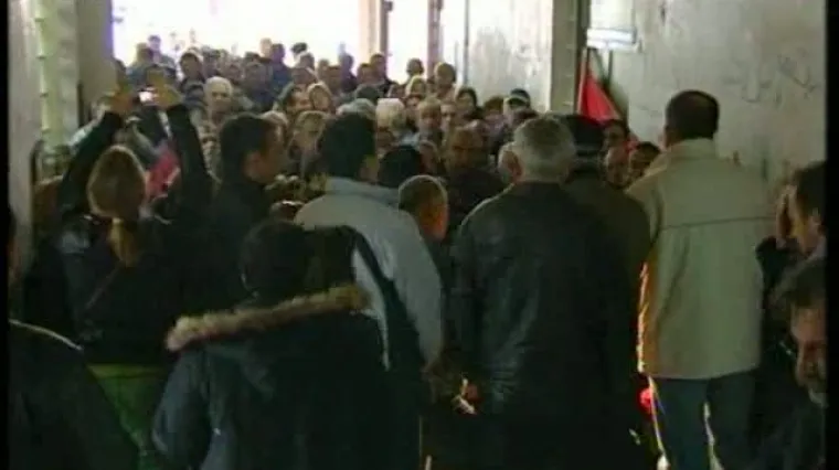 Prosvjed branitelja u Kninu