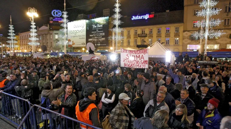 Zagreb: Privedena 47-godi&scaron;nja provladina prosvjednica