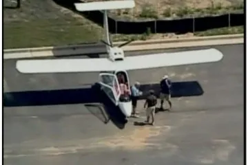 Prisilno sletio na autocestu