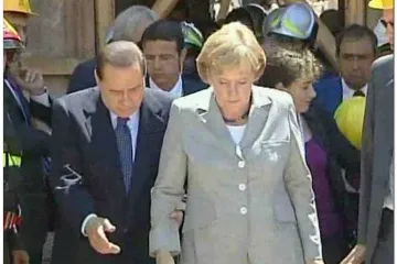 Merkel obilazi ruševine