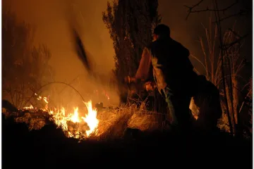 Palio slamu pa se ugušio